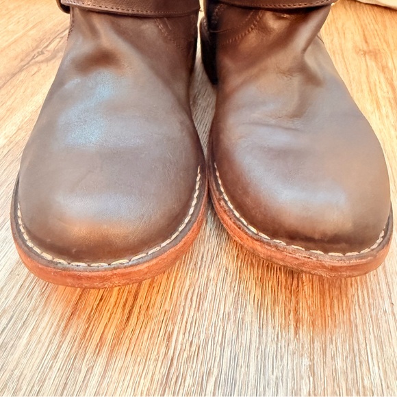 Fiorentini + Baker Eli Eternity Biker Brown Leather Boots Size 38 US 7.5 Biker - Picture 3 of 9